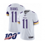 Youth Minnesota Vikings #11 Laquon Treadwell White Vapor Untouchable Limited Player 100th Season Football Jersey