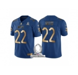 Youth Minnesota Vikings #22 Harrison Smith NFC 2017 Pro Bowl Blue Gold Limited Jersey