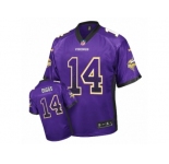 Youth Nike Minnesota Vikings #14 Stefon Diggs Limited Purple Drift Fashion NFL Jersey