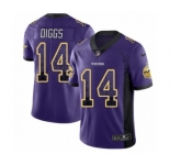Youth Nike Minnesota Vikings #14 Stefon Diggs Limited Purple Rush Drift Fashion NFL Jersey