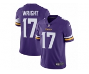 Youth Nike Minnesota Vikings #17 Jarius Wright Vapor Untouchable Limited Purple Team Color NFL Jersey