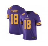 Youth Nike Minnesota Vikings #18 Michael Floyd Limited Purple Rush NFL Jersey