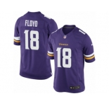 Youth Nike Minnesota Vikings #18 Michael Floyd Limited Purple Team Color NFL Jersey