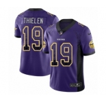 Youth Nike Minnesota Vikings #19 Adam Thielen Limited Purple Rush Drift Fashion NFL Jersey