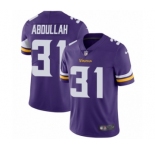 Youth Nike Minnesota Vikings #31 Ameer Abdullah Purple Team Color Vapor Untouchable Limited Player NFL Jersey