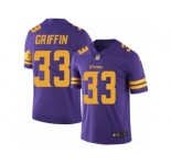 Youth Nike Minnesota Vikings #33 Michael Griffin Limited Purple Rush NFL Jersey