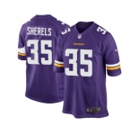 Youth Nike Minnesota Vikings #35 Marcus Sherels Purple Elite NFL Jersey