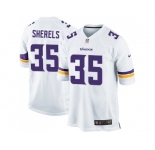 Youth Nike Minnesota Vikings #35 Marcus Sherels White Elite NFL Jersey