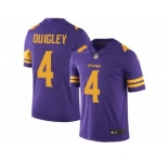 Youth Nike Minnesota Vikings #4 Ryan Quigley Limited Purple Rush NFL Jersey