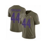 Youth Nike Minnesota Vikings #44 Chuck Foreman Limited Olive 2017 Salute to Service NFL Jersey