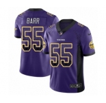 Youth Nike Minnesota Vikings #55 Anthony Barr Limited Purple Rush Drift Fashion NFL Jersey