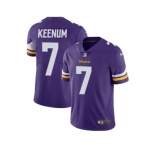 Youth Nike Minnesota Vikings #7 Case Keenum Purple Team Color Stitched NFL Vapor Untouchable Limited Jersey