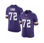 Youth Nike Minnesota Vikings #72 Jake Long Limited Purple Team Color NFL Jersey