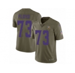 Youth Nike Minnesota Vikings #73 Sharrif Floyd Limited Olive 2017 Salute to Service NFL Jersey