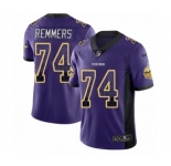 Youth Nike Minnesota Vikings #74 Mike Remmers Limited Purple Rush Drift Fashion NFL Jersey