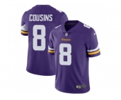 Youth Nike Minnesota Vikings #8 Kirk Cousins Purple Team Color Stitched NFL Vapor Untouchable Limited Jersey