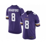 Youth Nike Minnesota Vikings #8 Sam Bradford Limited Purple Team Color NFL Jersey