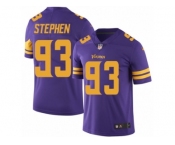 Youth Nike Minnesota Vikings #93 Shamar Stephen Limited Purple Rush NFL Jersey