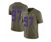 Youth Nike Minnesota Vikings #97 Everson Griffen Limited Olive 2017 Salute to Service NFL Jersey