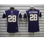 nike youth nfl jerseys minnesota vikings #28 peterson purple[nike limited]