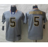 nike youth nfl jerseys minnesota vikings #5 bridgewater grey[Elite lights out][bridgewater]