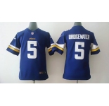 nike youth nfl jerseys minnesota vikings #5 bridgewater purple[nike][bridgewater]