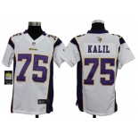 nike youth nfl jerseys minnesota vikings #75 kalil white[nike]