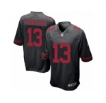 Men's Nike San Francisco 49ers #13 Aaron Burbridge Game Black Alternate NFL Jersey