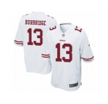 Men's Nike San Francisco 49ers #13 Aaron Burbridge Game White NFL Jersey