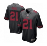 Men's Nike San Francisco 49ers #21 Frank Gore Game Black NFL Jersey