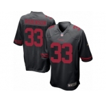 Men's Nike San Francisco 49ers #33 Rashard Robinson Game Black Alternate NFL Jersey