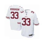 Men's Nike San Francisco 49ers #33 Rashard Robinson Game White NFL Jersey