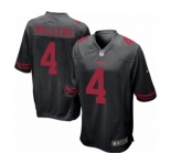 Men's Nike San Francisco 49ers #4 Nick Mullens Game Black NFL Jersey