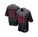 Men's Nike San Francisco 49ers #61 Andrew Tiller Game Black Alternate NFL Jersey