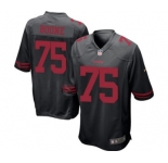 Men's Nike San Francisco 49ers #75 Alex Boone Game Black NFL Jersey