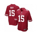 Men's Nike San Francisco 49ers #90 Earl Mitchell Game Red Team Color NFL Jersey