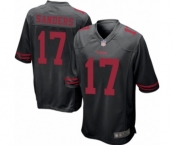 Men's San Francisco 49ers #17 Emmanuel Sanders Game Black Football Jersey