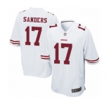 Men's San Francisco 49ers #17 Emmanuel Sanders Game White Football Jersey