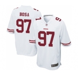 Men's San Francisco 49ers #97 Nick Bosa Game White Football Jersey