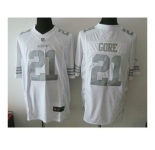 Nike San Francisco 49ers #21 Frank Gore White Platinum jerseys