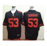 Nike San Francisco 49ers #53 NaVorro Bowman Black Jerseys(Game)