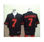 Nike San Francisco 49ers #7 Colin Kaepernick Black Jerseys[Game]