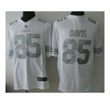 Nike San Francisco 49ers #85 Vernon Davis White Platinum jerseys