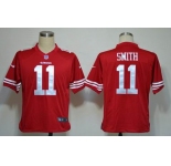 nike nfl jerseys san francisco 49ers #11 smith red[game]