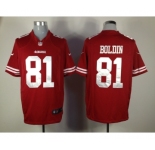 nike nfl jerseys san francisco 49ers #81 boldin red[game]