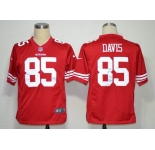 nike nfl jerseys san francisco 49ers #85 davis red[game]
