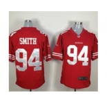 nike nfl jerseys san francisco 49ers #94 smith red[game]