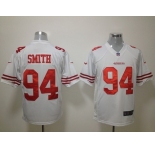nike nfl jerseys san francisco 49ers #94 smith white[game]