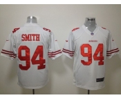 nike nfl jerseys san francisco 49ers #94 smith white[game]