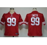 nike nfl jerseys san francisco 49ers #99 smith red[game]